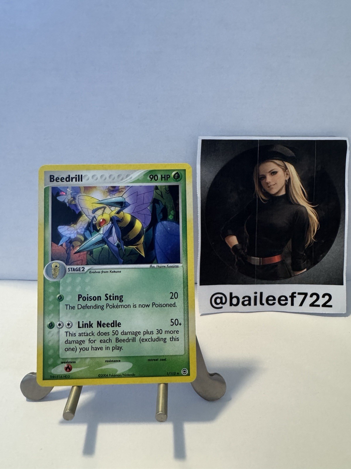 Beedrill 1/112 - Pokémon TCG - FireRed & LeafGreen Holo - Vintage