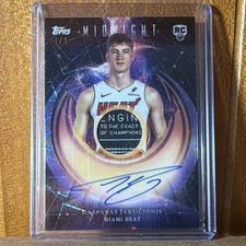 Kasparas Jakucionis Rookie Autograph Card Lot—1/1 retirement card!!