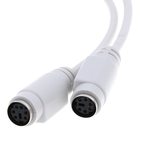 PS2 1 to 2 splitter adapter cable mouse keyboard IC card reader laser scann-b - Picture 6 of 8