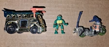 Teenage Mutant Ninja Turtles Mini Mutants Metallized Motorin Combo Party Wagon