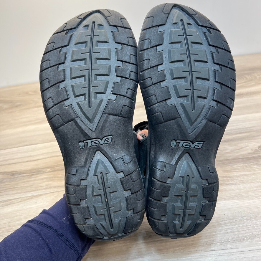 Teva Jetter Lux SN 1017058 Mens Hiking Sandals Black Size US  display picture 2