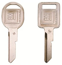 2 1973 Chevrolet Camaro GM OEM E and H Key Blanks Original NOS, Free shipping!