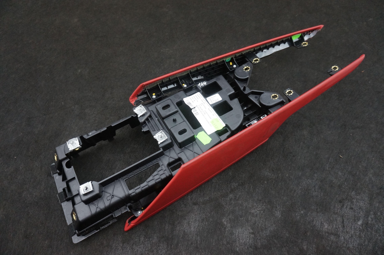 Front Center Console Trim Cover Panel Red OEM 4S1864357D Audi R8 4S 18-24 *Note