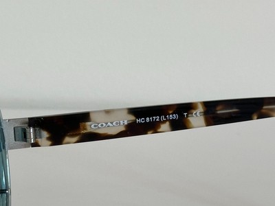 Coach HC 8172 L153 Crystal Teal Leopard Tortoise Sunglasses  display picture 3