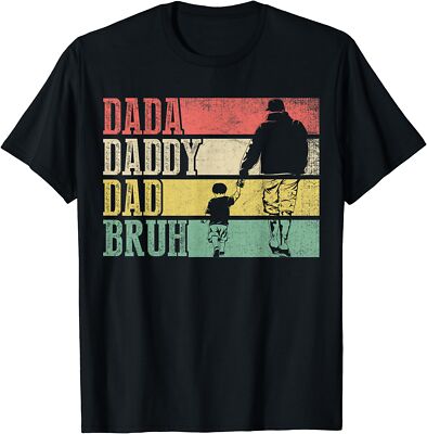 Dada Daddy Dad Bruh Fathers Day Vintage Funny Father Unisex T-Shirt