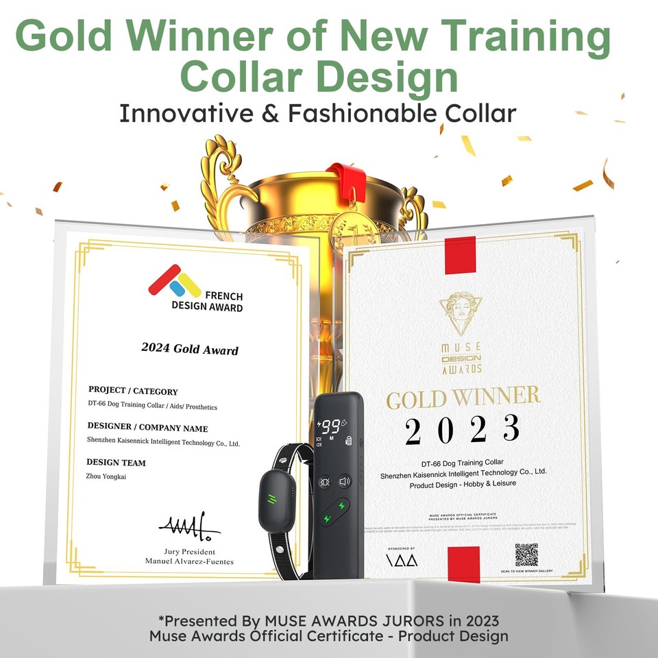 Dog Shock Collar Electric Dog Training Collar with Remote 1600FT