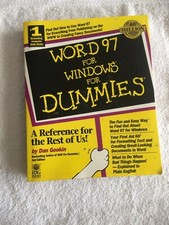 Word 97 for Windows for Dummies by Dan Gookin 1997, Paperback Bestselling