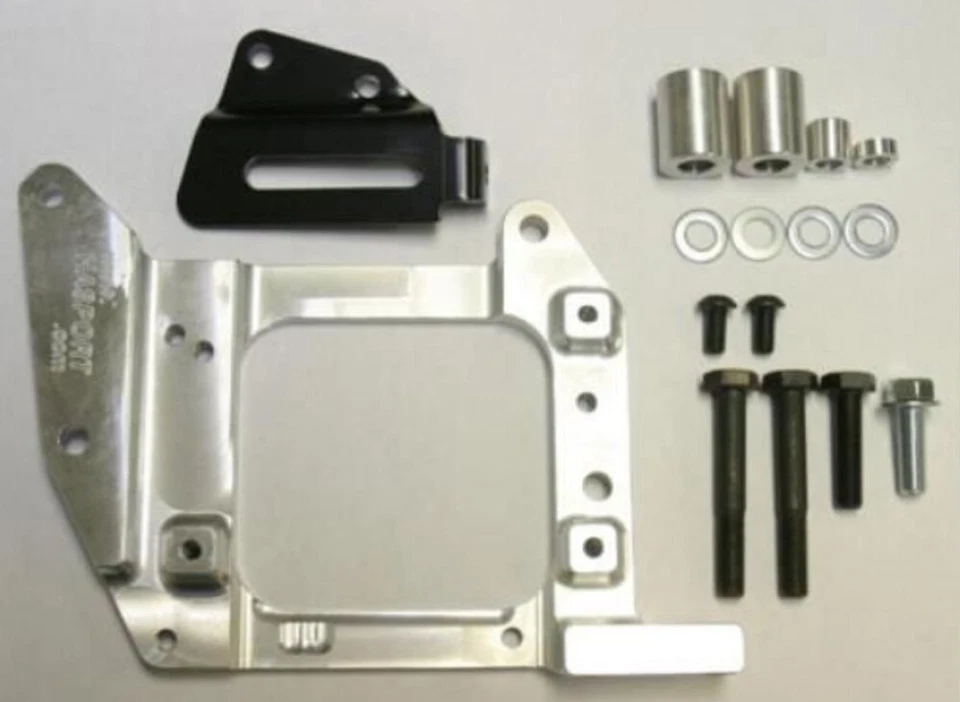 Hasport Mounts 88-91 Civic/CRX EF B-Series Engine Swap AC Bracket & Hardware - Image 2 of 2