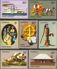 1972 Australia Pioneer Life Series MNH Set 5c/10c/15c/40c/50c/60c/80c Stamps