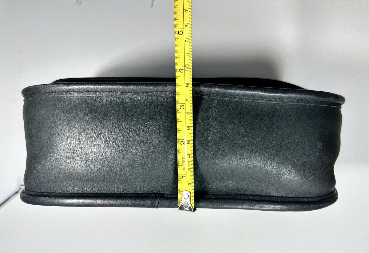 Vintage Coach Flap Bag 9727 Rare Black Leather ~ Made In USA Vintage Coach Flap Bag 9727 Rare Black Leather ~ Made In USA
