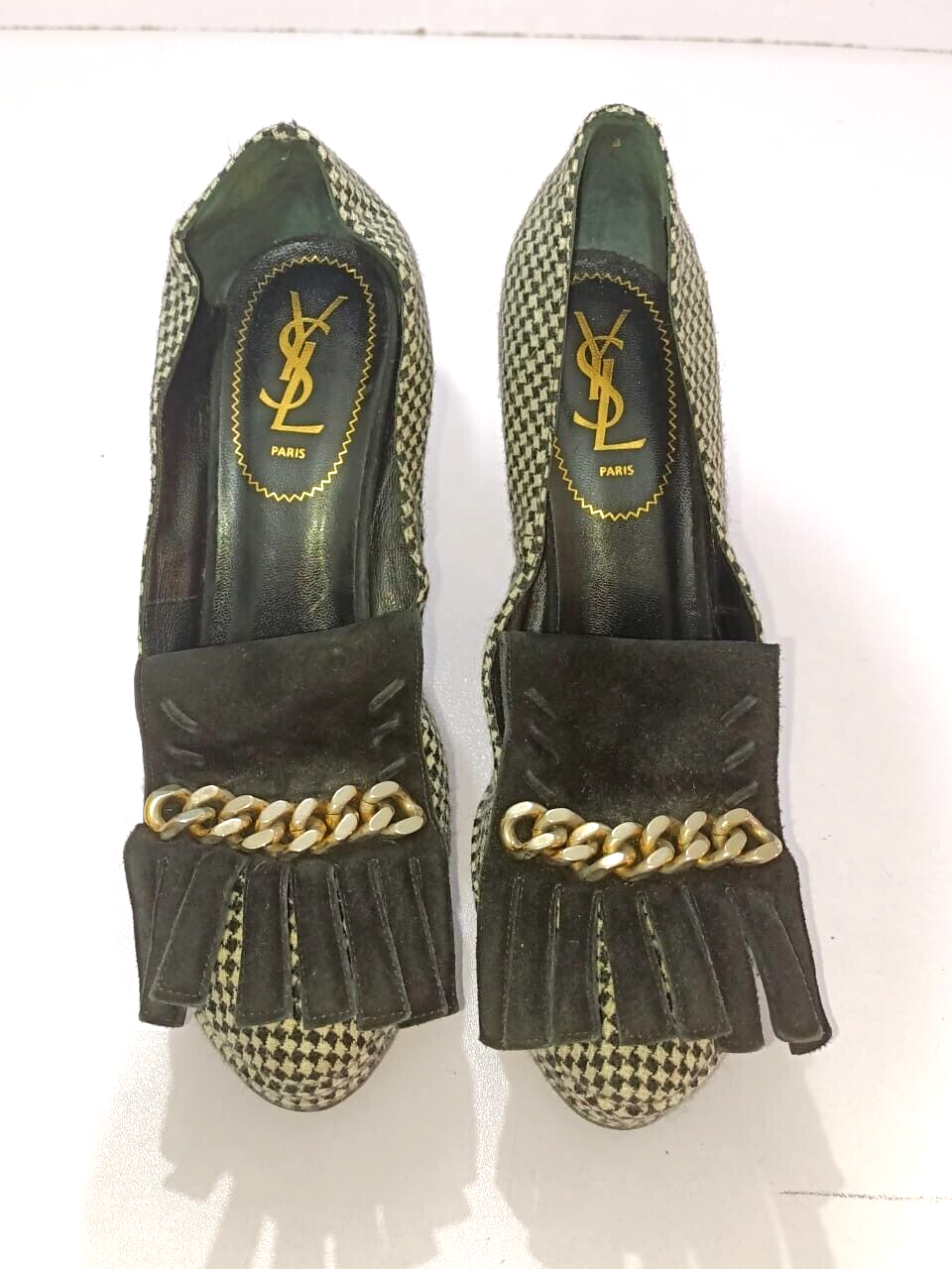 SAINT LAURENT DECOLTE CON ZEPPA E TACCO MISURA EU39 5 