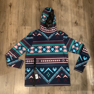 Greyson Golf Ghostwolf Cokato Hoodie Size Large Aztec