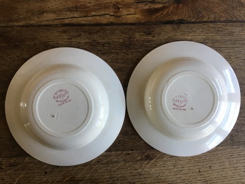 Jules Vieillard Bordeaux Service écureuils 6 assiettes creuses + 1 plat, faïence - Imagen 11 de 24