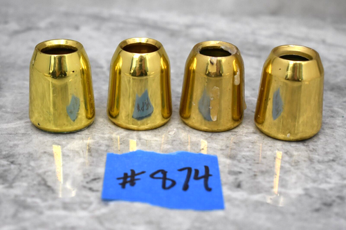 Juego de 4 seguidores de velas de latón usados para velas de tamaño 7/8" (#874) chalice co. - Imagen 4 de 5