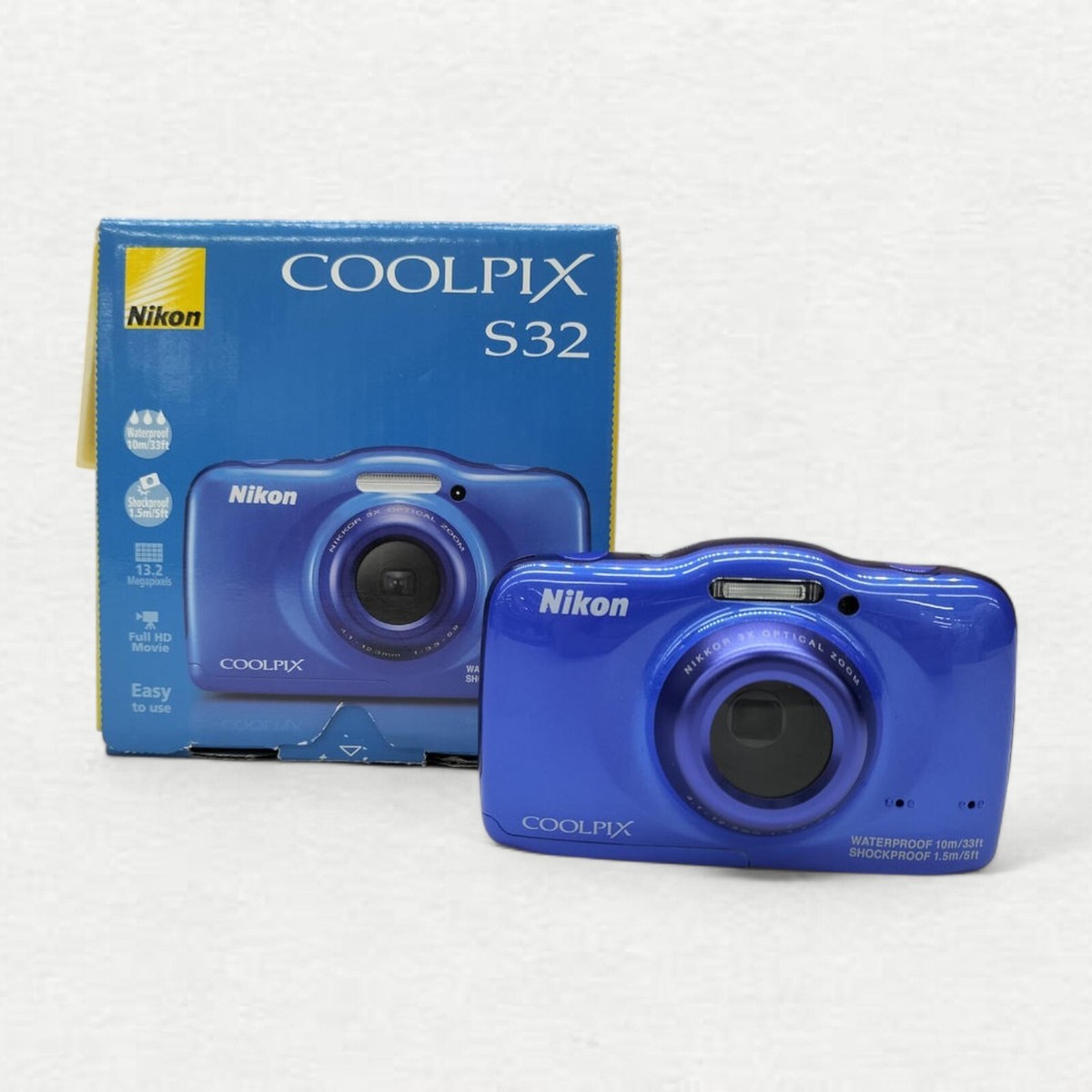 Nikon クールピクス S32 Amazon | Nikon デジタルカメラ S32 防水 1300万画素 ブルー