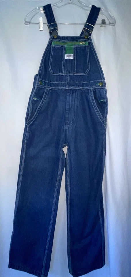 Liberty Youth Denim Overalls Blue Denim & Camo Coveralls Size 14 Boys Lot Of 2 - Image 2 of 4