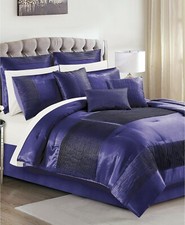 Hallmart Collectibles Kellen 14-Pc. Comforter Set - CALIFORNIA KING - Sapphire