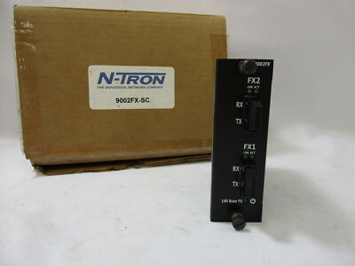 *NEW* RED LION N-TRON 9002FX-SC MODULE ETHERNET SWITCH w/100 BASE FX
