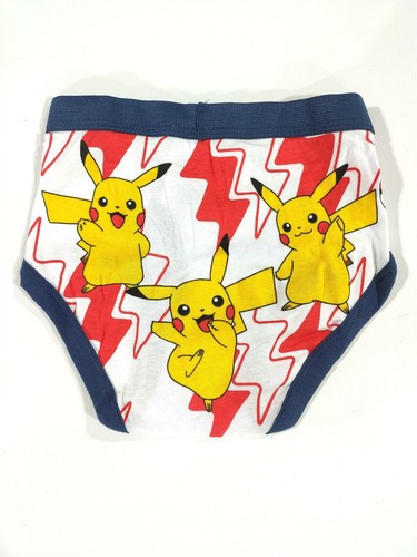 Pokemon Underwear Boys X-Small 4 Pikachu Briefs Pikachu Pokeball Fun Kids Gift - Picture 2 of 8