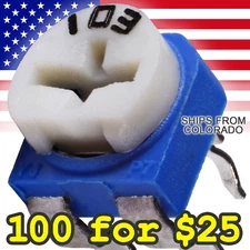 Trimmer Potentiometer 10K Ohm ( 10KΩ Trim Pot ) for Arduino, TTL and DIY Project