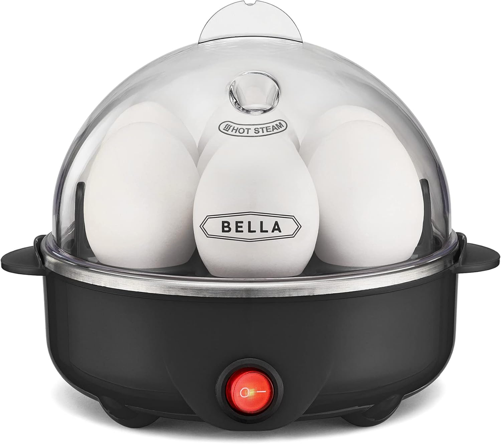 Bella Rapid Electric Egg Cooker with Auto Shut Off - Omelet and Soft Boiled Egg Maker