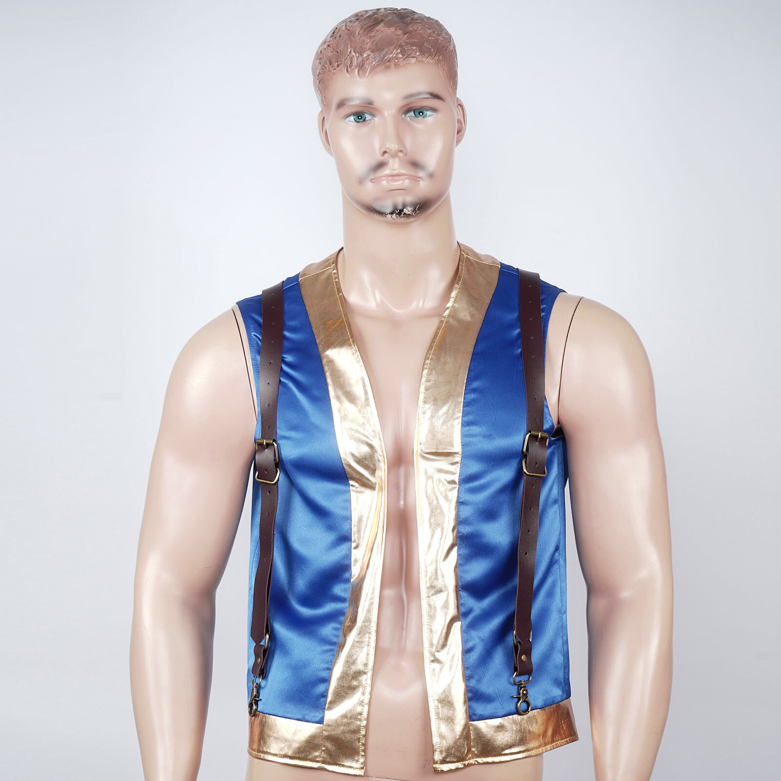 Buckles Suspenders Straps Heavy Duty Suspenders Adjustable Rivets PU