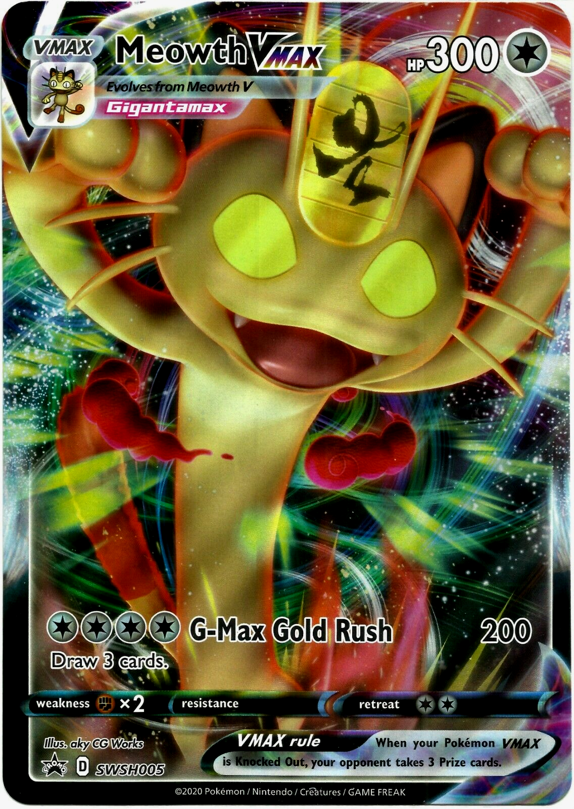 Cards Pokémon - Coleção Especial - Meowth Vmax - Copag - Ri Happy