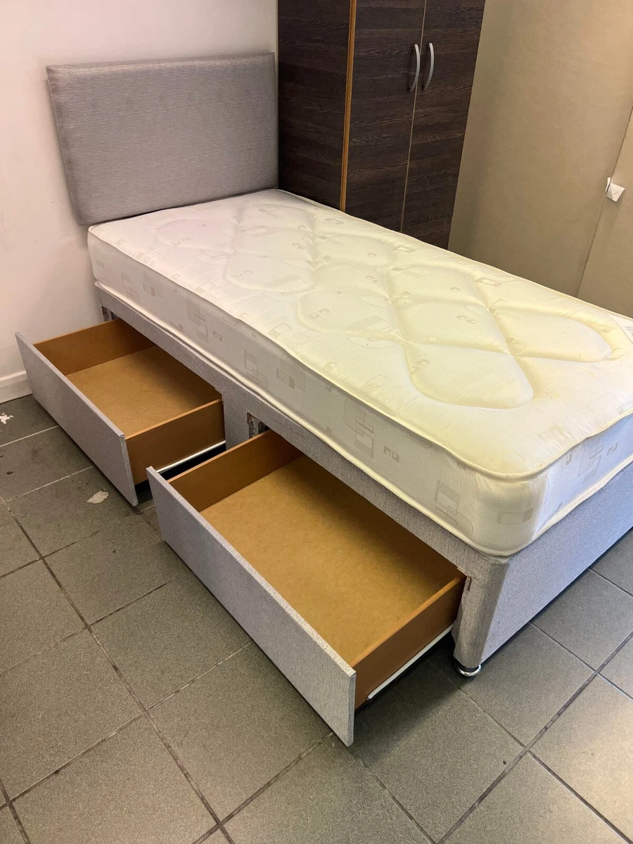 Single divan bed base with drawers deals