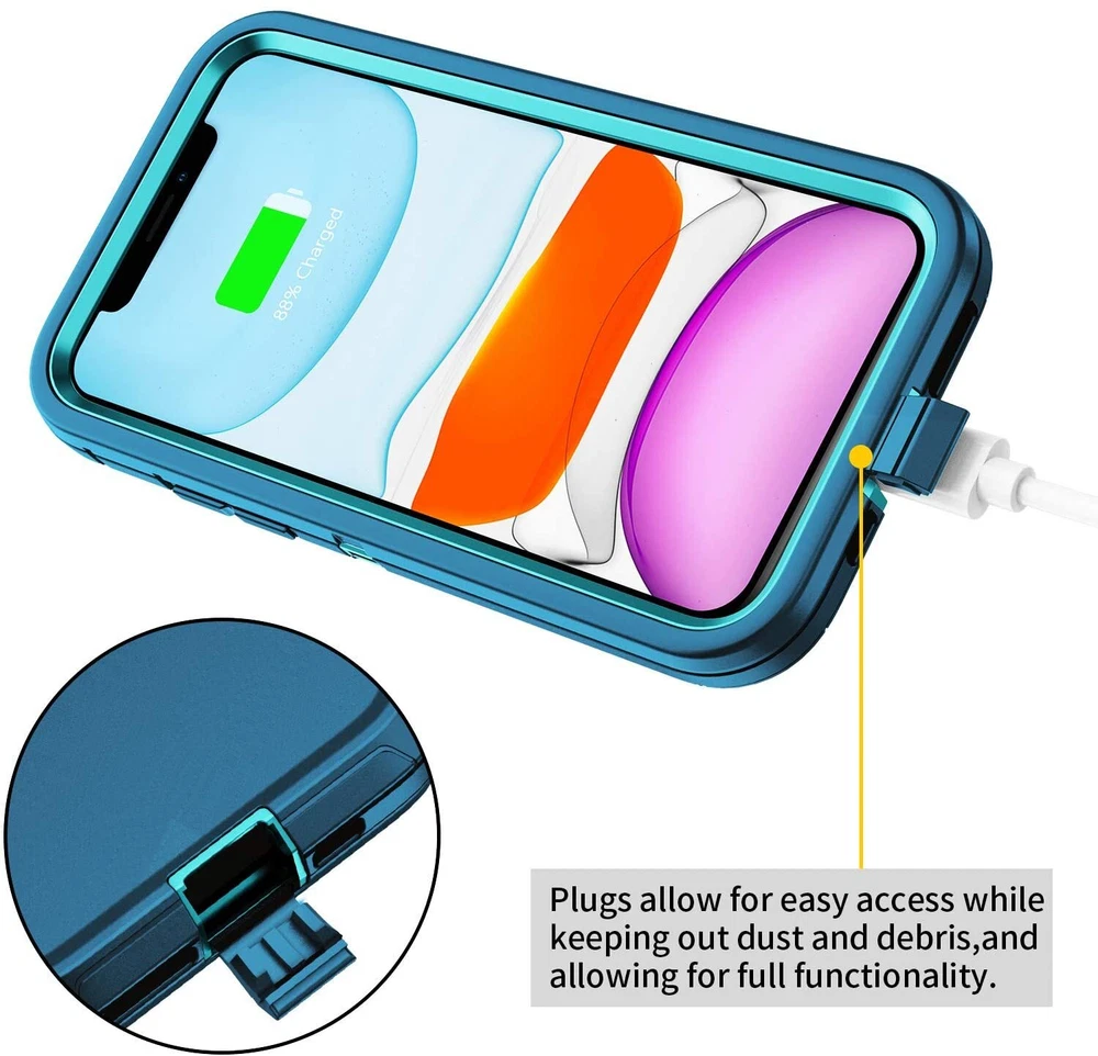 Ultra-Durable Shockproof Phone Case for iPhone 15 Pro Max 14 13 12 11 XR 8 7 Plus