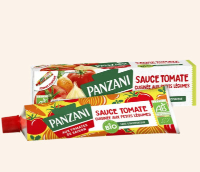 Panzani Organic Tomato and Small Vegetable Sauce Tube 180g Tube