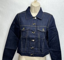 Unique Vintage Nwt Size Small/4 Blue Denim Jacket