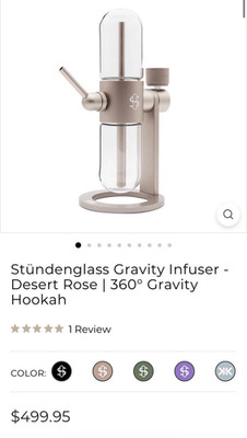 Stündenglass Gold collection wiz khalifa 360° Gravity Infuser w/ Case & Hose