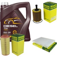 Mann Inspektionspaket Filterset 5L Mannol Diesel TDI 5W-30 FüR VW Lupo 1.4