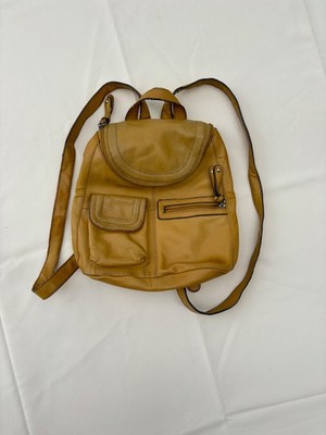 Tignanello Tan / Mustard Genuine Leather Mini Backpack