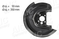 AIC Spritzblech Bremsscheibe 56580 Stahlblech FüR VW Golf 4 1J1 Bora 1 1J2 1J5 2