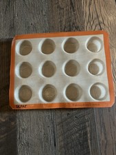 Silpat Stampo da Forno per Muffin in Silicone 12 Fori Teglia 15 3/4” X 12”