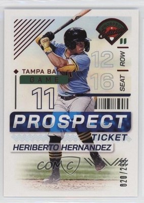 2024 Panini Prospect Edition Red /299 Heriberto Hernandez #76 1b3