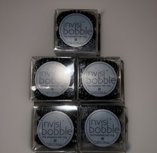 Invisibobble 5 Packs Of 3 Each True Black Color Hair Ties Gentle 15 Total 