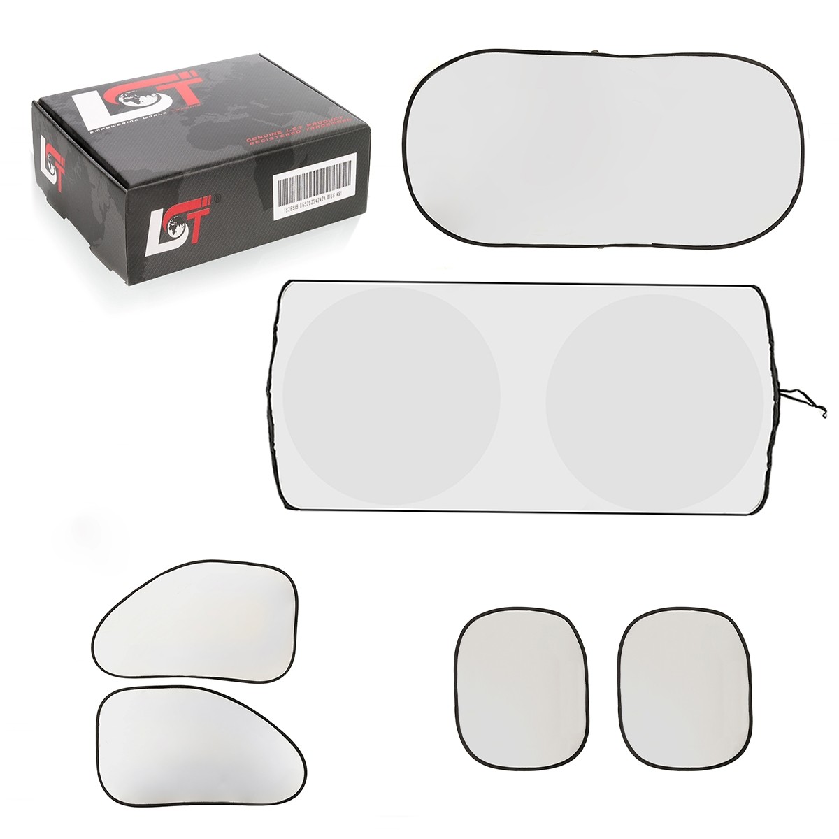 Sun Protection UV Protection 6-Piece Window Covering Opaque For Audi A3 A5 A7 A8