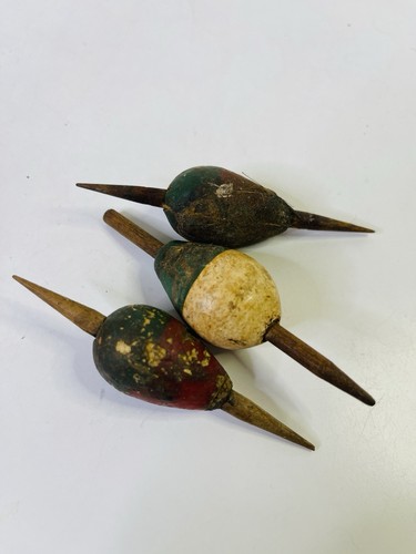 Vintage Holz Angeln Schwimmer Bobber Antik Lot 3 - Bild 4 von 6