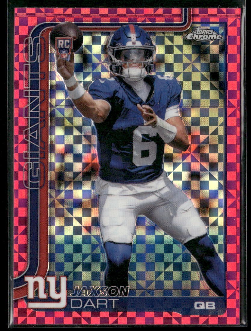 2025 Topps Chrome Jaxson Dart Hot Pink Xfractor Giants Rookie #306