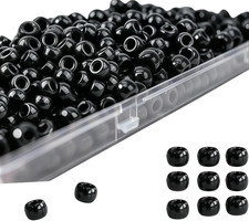900Pcs 6X9Mm Multi-Colored Pony Beads for Bracelet Making  Necklace Jewelry Mak