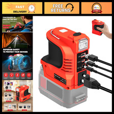 220W Portable Power Inverter DC 24V to AC 110-120V, 2 USB Ports  Type-C Outlet