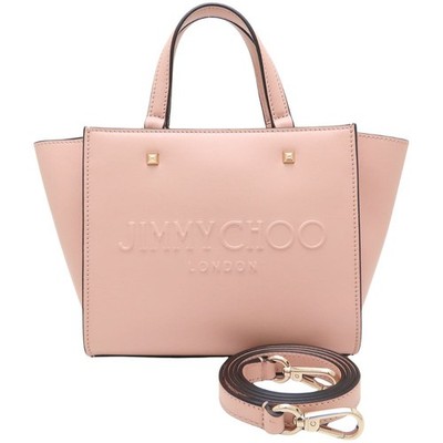 JIMMY CHOO Tote Bag AVENUE TOTE BAG S 2Way Leder Pinkish Beige /352746