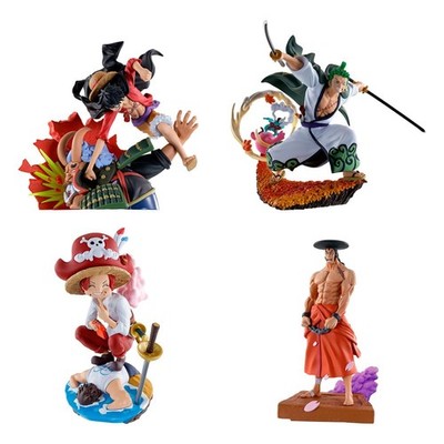 One Piece Petitrama PVC Mini Statue Logbox Re Birth Wano Kuni Vol. 1 Set 9 Cm Me