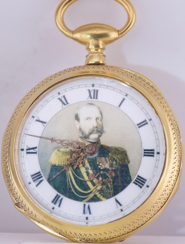 Antique Poche Montre Doctor Récompense Dorure Argent Émail Étui Russo-Turkish - Photo 2 sur 12