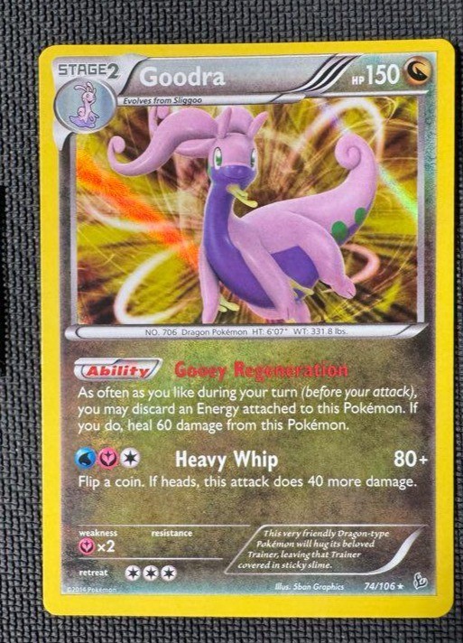 GOODRA 74/106 HOLO R FLASHFIRE POKEMON NM