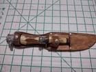 Vintage Solingen Germany Eagle Head Stag Handle Fixed Blade German Knife — photo 4