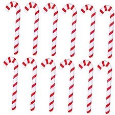 12 Pieces 35 Inch Inflatable Christmas Candy Canes Inflatable Candy Color Set 1