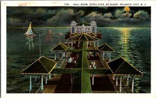 Postcard Atlantic City NJ New Jersey Ball Roo...